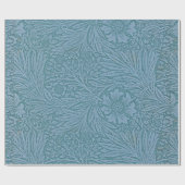 William Morris  bloemen Blauw Cadeaupapier (Vlak)