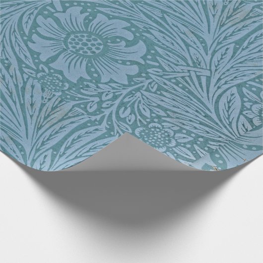 William Morris  bloemen Blauw Cadeaupapier (Hoek)