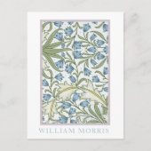 William Morris - Bloemen: Blauw & Groen Bloemen Briefkaart (Voorkant)