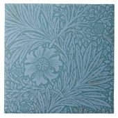 William Morris  bloemen Blauw Tegeltje (Voorkant)
