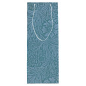 William Morris  bloemen Blauw Wijn Cadeautas (Achterkant)