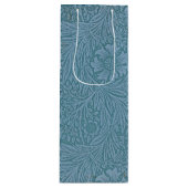 William Morris  bloemen Blauw Wijn Cadeautas (Voorkant)