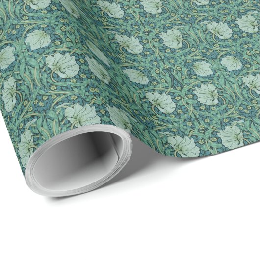William Morris  Bloemen Bloemen Patroon Cadeaupapier (Rol Hoek)