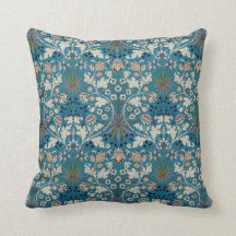 William Morris bloemen Druk  blauw af