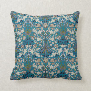 William Morris bloemen Druk  blauw af Kussen