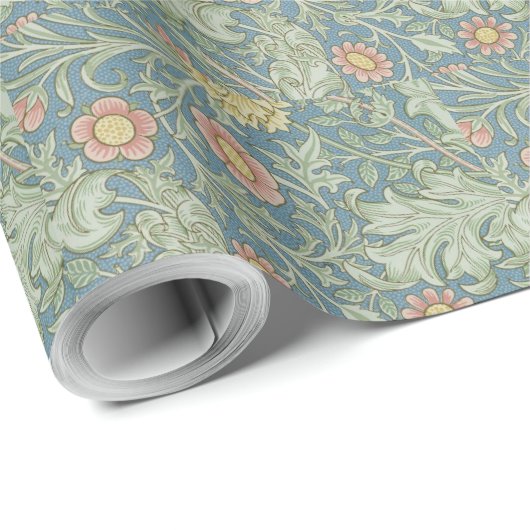 William Morris  Bloemen Dubbele Bough Cadeaupapier (Rol Hoek)