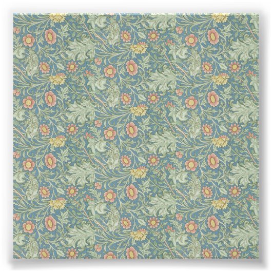 William Morris  Bloemen Dubbele Bough Foto Afdruk (Voorkant)