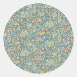 William Morris  Bloemen Dubbele Bough Ronde Sticker