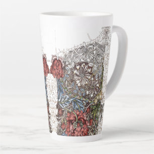 William morris bloemen elegante florale illustrati latte mok