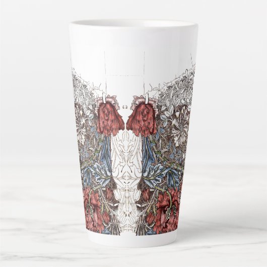 William morris bloemen elegante florale illustrati latte mok (Voorkant)