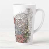 William morris bloemen elegante florale illustrati latte mok (Rechts)