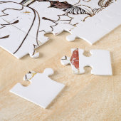 William morris bloemen elegante florale illustrati legpuzzel (Zijkant)