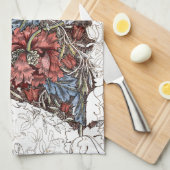 William morris bloemen elegante florale illustrati theedoek (Quarter Fold)