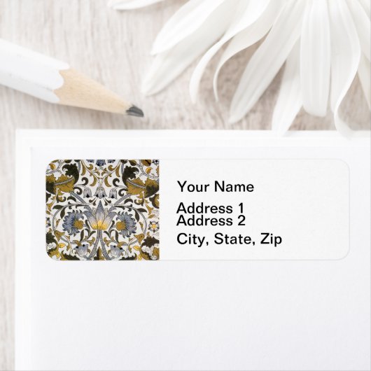 william morris bloemen etiket (Insitu)