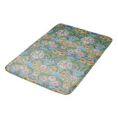 William Morris  Bloemen Geel Blauw Badmat (Gekanteld)