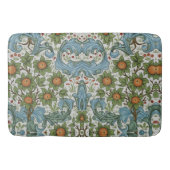 William Morris  Bloemen Geel Groen Blauw Badmat (Voorkant)