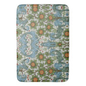 William Morris  Bloemen Geel Groen Blauw Badmat (Voorkant Verticaal)
