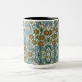 William Morris  Bloemen Geel Groen Blauw Mok (Midden)