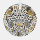 william morris bloemen glas ornament (Voorkant)