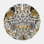 william morris bloemen glas ornament (Achterkant)