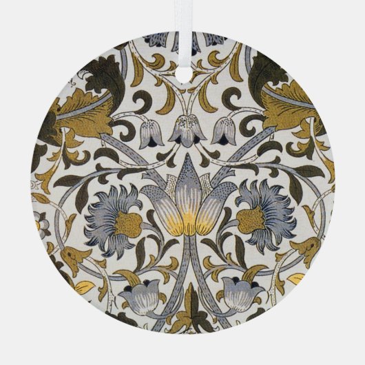 william morris bloemen glas ornament (Achterkant)