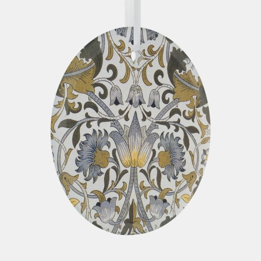 william morris bloemen glas ornament (Voorkant Rechts)