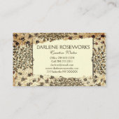 William Morris Bloemen Lijst Visitekaartje (Achterkant)