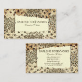 William Morris Bloemen Lijst Visitekaartje (Voorkant / Achterkant)