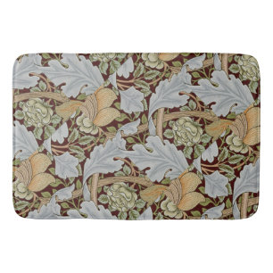 William Morris Bloemen Wit Rood Badmat