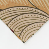 William Morris  Bloemen Wit Rood Fleece Deken (Hoek)