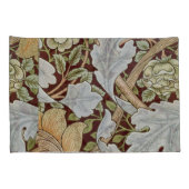 William Morris  Bloemen Wit Rood Kussensloop (Achterkant-Rechts)