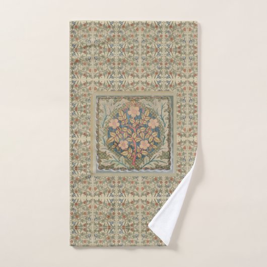 William * Morris Bloemenboom Trellis Creme Bad Handdoek (Handdoek)