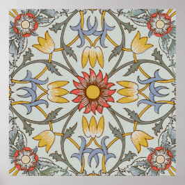 William Morris Bloemencirkel Bloem Illustratie Poster