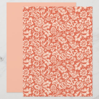 William Morris Bloemendamask, Perzik en Koraal