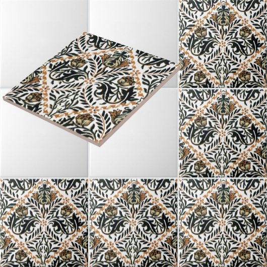 William Morris  Bloemendiamantpatroon Tegeltje