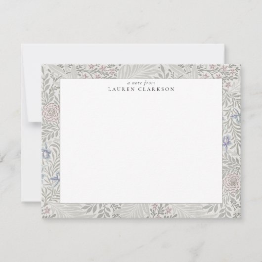 William Morris Bloemengrijs Briefkaart (Voorkant)