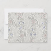 William Morris Bloemengrijs Briefkaart (Achterkant)