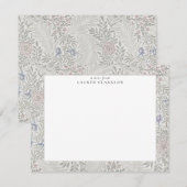 William Morris Bloemengrijs Briefkaart (Voorkant / Achterkant)
