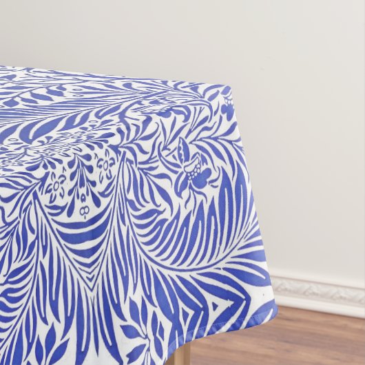 William Morris  Bloemenmotief Blauw Wit Tafelkleed (Voorbeeld)