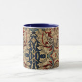 William Morris  Bloemenmotief Rood Blauw Mok (Midden)