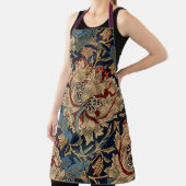 William Morris  Bloemenmotief Rood Blauw Schort (Insitu)