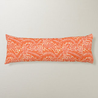 William Morris bloemenmotief wit Sinaasappel Lichaamskussen