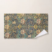 William Morris bloemenpatroon goud turquoise rood Bad Handdoek (Handdoek)