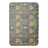 William Morris bloemenpatroon goud turquoise rood Badmat (Voorkant Verticaal)