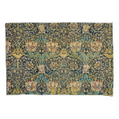 William Morris bloemenpatroon goud turquoise rood Kussensloop (Voorkant-Links)