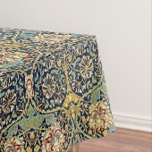 William Morris bloemenpatroon goud turquoise rood Tafelkleed (Voorbeeld)