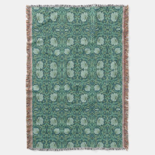 William Morris  Bloemenpatroonpimpernel Deken (Voorkant Verticaal)