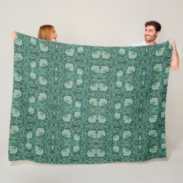 William Morris  Bloemenpatroonpimpernel Fleece Deken