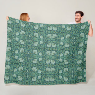 William Morris  Bloemenpatroonpimpernel Fleece Deken