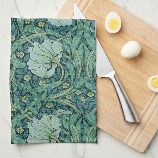 William Morris  Bloemenpatroonpimpernel Theedoek (Quarter Fold)